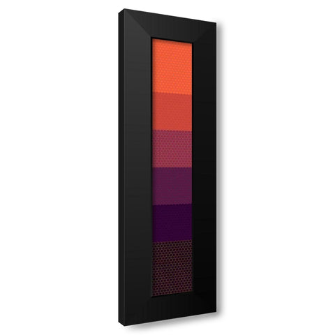 Tall Totem XV Black Modern Wood Framed Art Print by Grayscale
