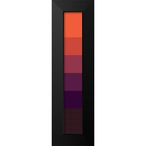 Tall Totem XV Black Modern Wood Framed Art Print by Grayscale