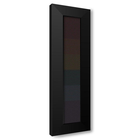 Tall Totem XVII Black Modern Wood Framed Art Print by Grayscale