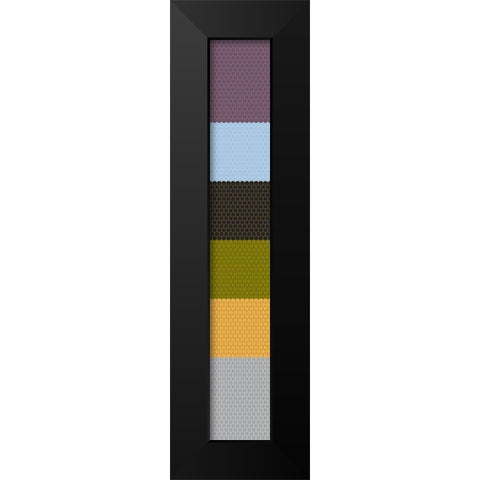 Tall Totem XVIII Black Modern Wood Framed Art Print by Grayscale