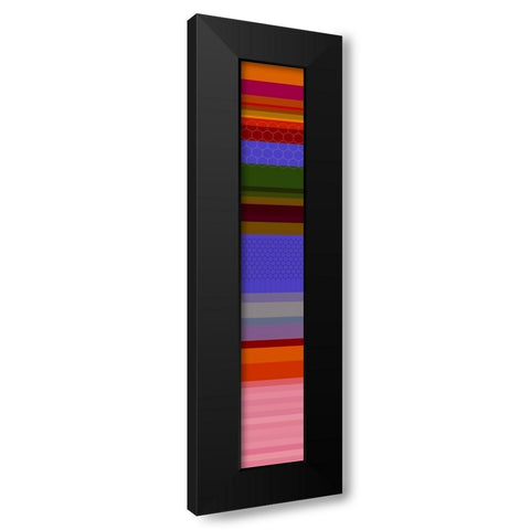 Tall Totem XX Black Modern Wood Framed Art Print by Grayscale
