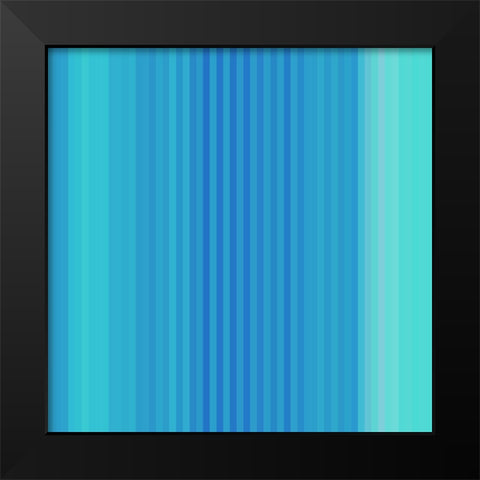 Pinstripes II Black Modern Wood Framed Art Print by Grayscale