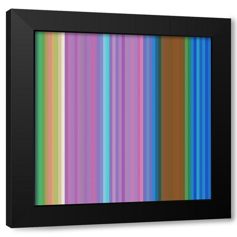 Pinstripes IV Black Modern Wood Framed Art Print by Grayscale