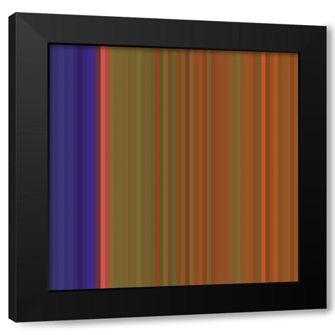 Pinstripes VI Black Modern Wood Framed Art Print by Grayscale