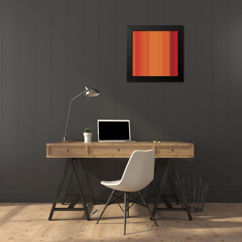 Pinstripes VIII Black Modern Wood Framed Art Print by Grayscale