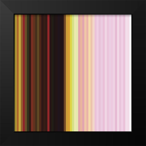 Pinstripes XI Black Modern Wood Framed Art Print by Grayscale