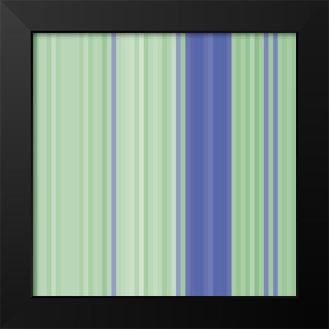 Pinstripes XIII Black Modern Wood Framed Art Print by Grayscale