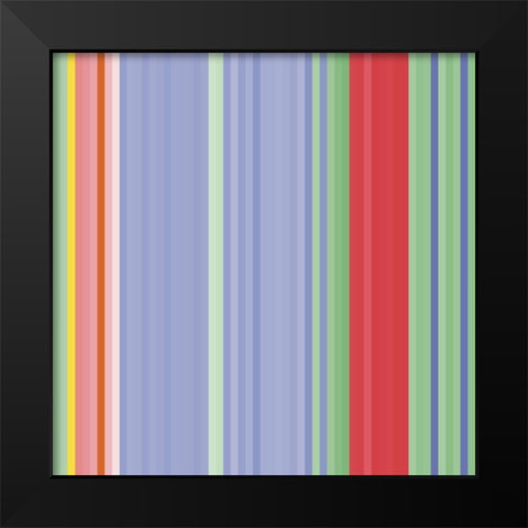 Pinstripes XVI Black Modern Wood Framed Art Print by Grayscale