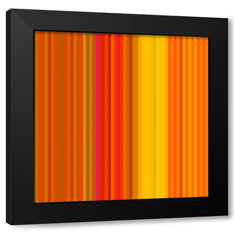 Pinstripes XIX Black Modern Wood Framed Art Print by Grayscale
