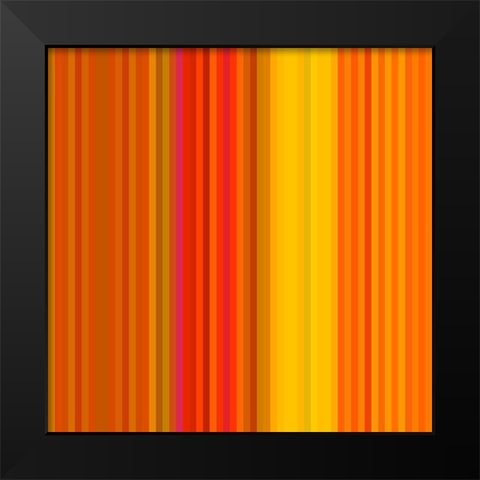 Pinstripes XIX Black Modern Wood Framed Art Print by Grayscale