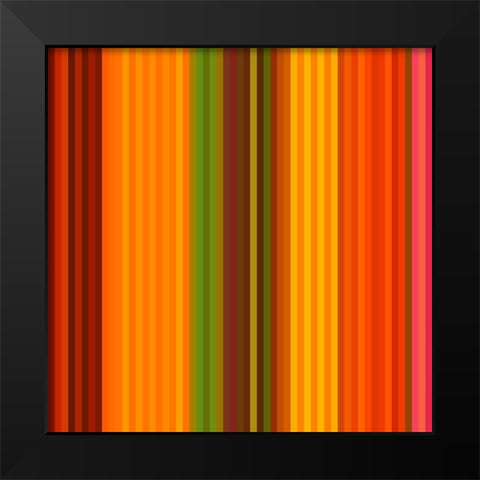 Pinstripes XXI Black Modern Wood Framed Art Print by Grayscale