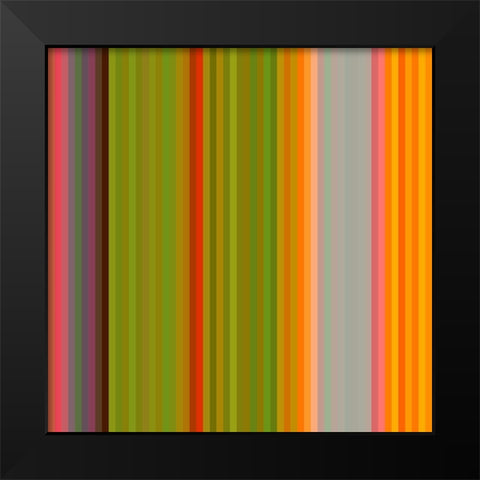 Pinstripes XXII Black Modern Wood Framed Art Print by Grayscale
