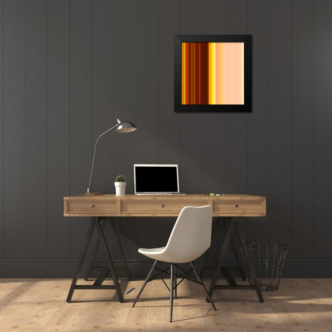 Pinstripes XXIII Black Modern Wood Framed Art Print by Grayscale