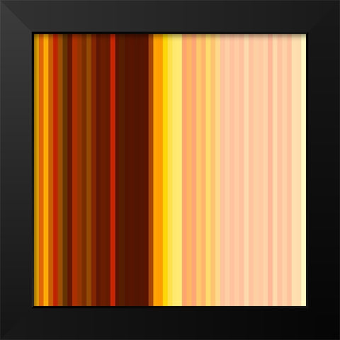 Pinstripes XXIII Black Modern Wood Framed Art Print by Grayscale