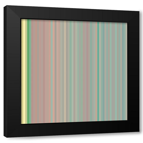 Pinstripes XXIV Black Modern Wood Framed Art Print with Double Matting by Grayscale