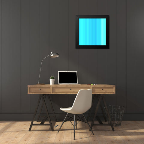 Pinstripes XXVI Black Modern Wood Framed Art Print by Grayscale
