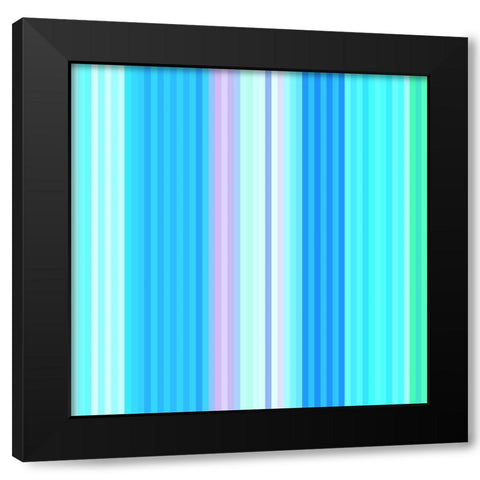 Pinstripes XXVII Black Modern Wood Framed Art Print with Double Matting by Grayscale