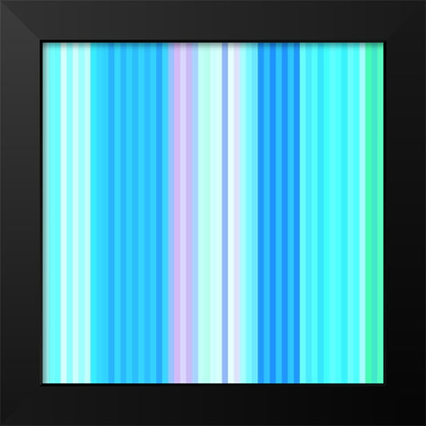 Pinstripes XXVII Black Modern Wood Framed Art Print by Grayscale