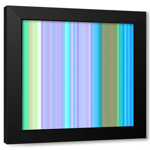 Pinstripes XXVIII Black Modern Wood Framed Art Print with Double Matting by Grayscale