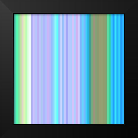 Pinstripes XXVIII Black Modern Wood Framed Art Print by Grayscale