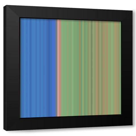 Pinstripes XXX Black Modern Wood Framed Art Print with Double Matting by Grayscale