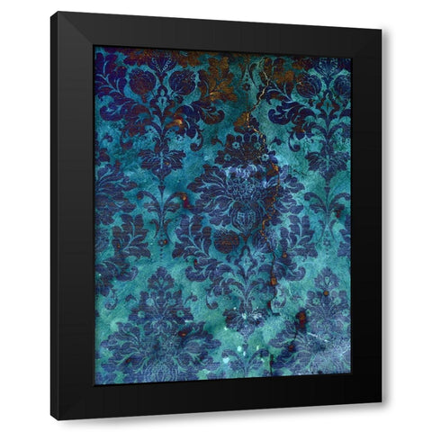 Pretty Pattern I Black Modern Wood Framed Art Print by Grayscale
