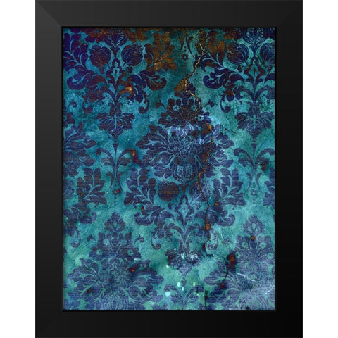 Pretty Pattern I Black Modern Wood Framed Art Print by Grayscale