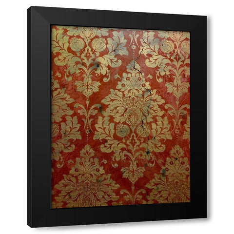 Pretty Pattern III Black Modern Wood Framed Art Print by Grayscale