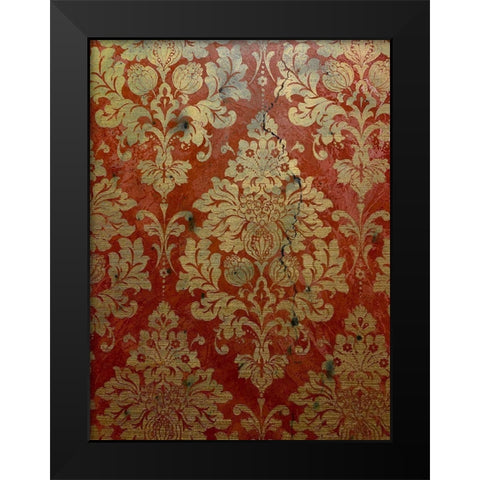 Pretty Pattern III Black Modern Wood Framed Art Print by Grayscale