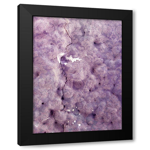 Pretty Pattern V Black Modern Wood Framed Art Print with Double Matting by Grayscale