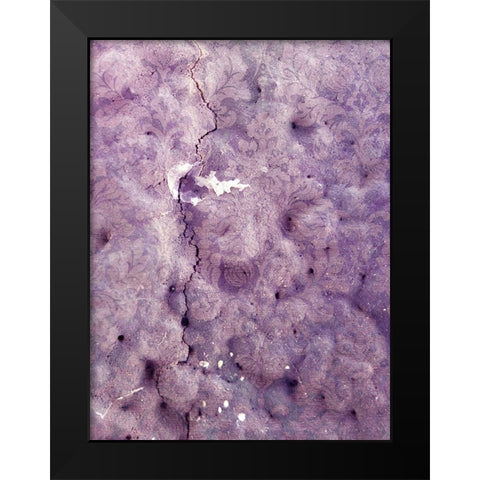 Pretty Pattern V Black Modern Wood Framed Art Print by Grayscale