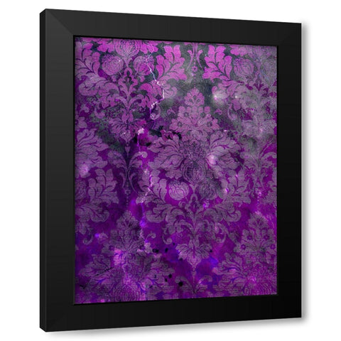 Pretty Pattern VI Black Modern Wood Framed Art Print by Grayscale