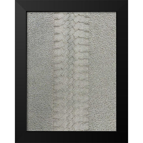 Sand Stripe I Black Modern Wood Framed Art Print by Grayscale