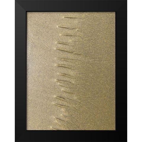 Sand Stripe III Black Modern Wood Framed Art Print by Grayscale