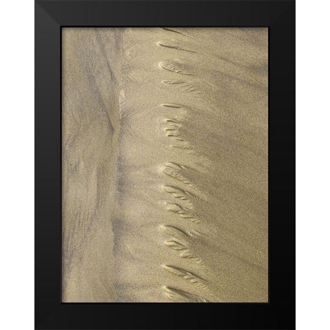 Sand Stripe V Black Modern Wood Framed Art Print by Grayscale