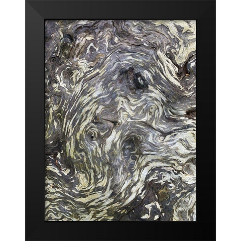 The Scream II Black Modern Wood Framed Art Print by Grayscale