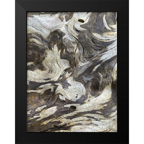 The Scream III Black Modern Wood Framed Art Print by Grayscale