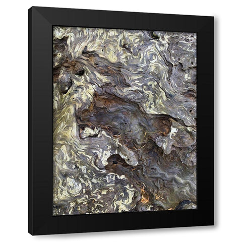 The Scream IV Black Modern Wood Framed Art Print with Double Matting by Grayscale