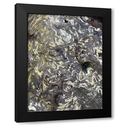 The Scream V Black Modern Wood Framed Art Print by Grayscale