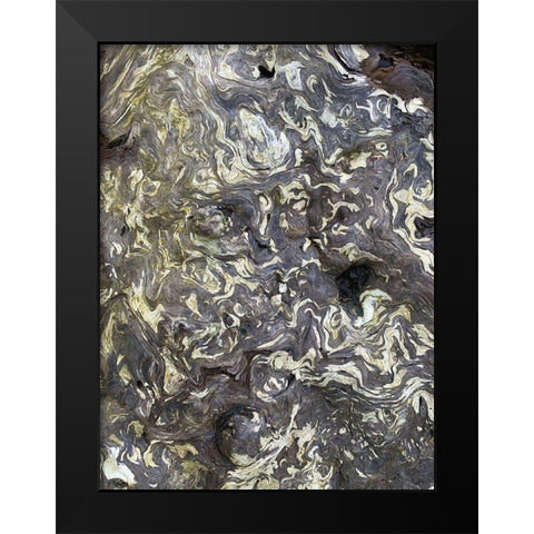 The Scream V Black Modern Wood Framed Art Print by Grayscale