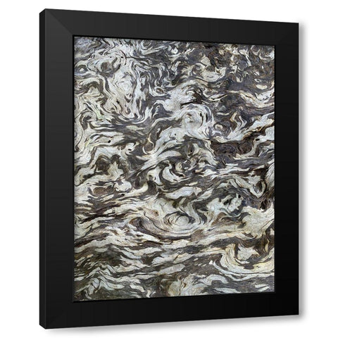 The Scream VI Black Modern Wood Framed Art Print by Grayscale