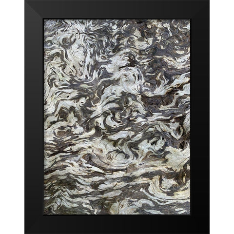 The Scream VI Black Modern Wood Framed Art Print by Grayscale