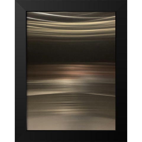 Light Stripe I Black Modern Wood Framed Art Print by Grayscale
