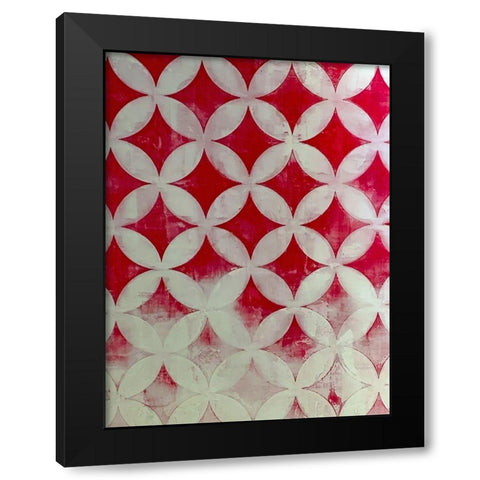 Diamonds II Black Modern Wood Framed Art Print by Grayscale
