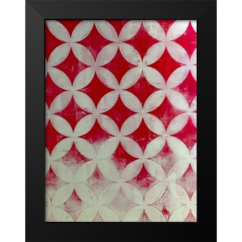 Diamonds II Black Modern Wood Framed Art Print by Grayscale