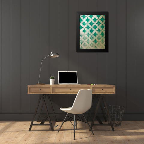 Diamonds III Black Modern Wood Framed Art Print by Grayscale