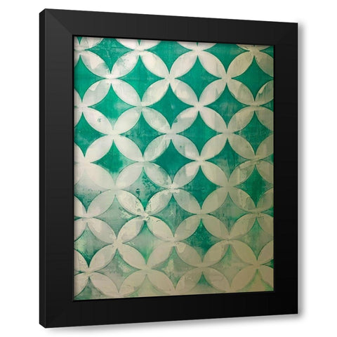 Diamonds III Black Modern Wood Framed Art Print by Grayscale