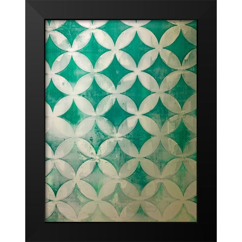 Diamonds III Black Modern Wood Framed Art Print by Grayscale