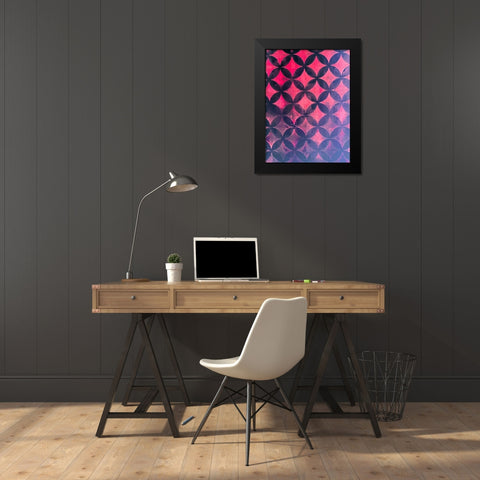 Diamonds IV Black Modern Wood Framed Art Print by Grayscale