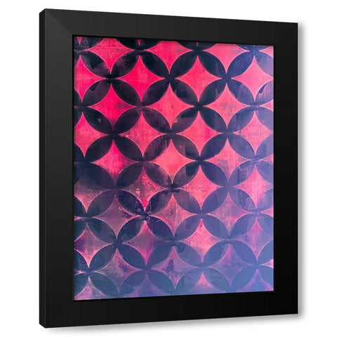 Diamonds IV Black Modern Wood Framed Art Print with Double Matting by Grayscale